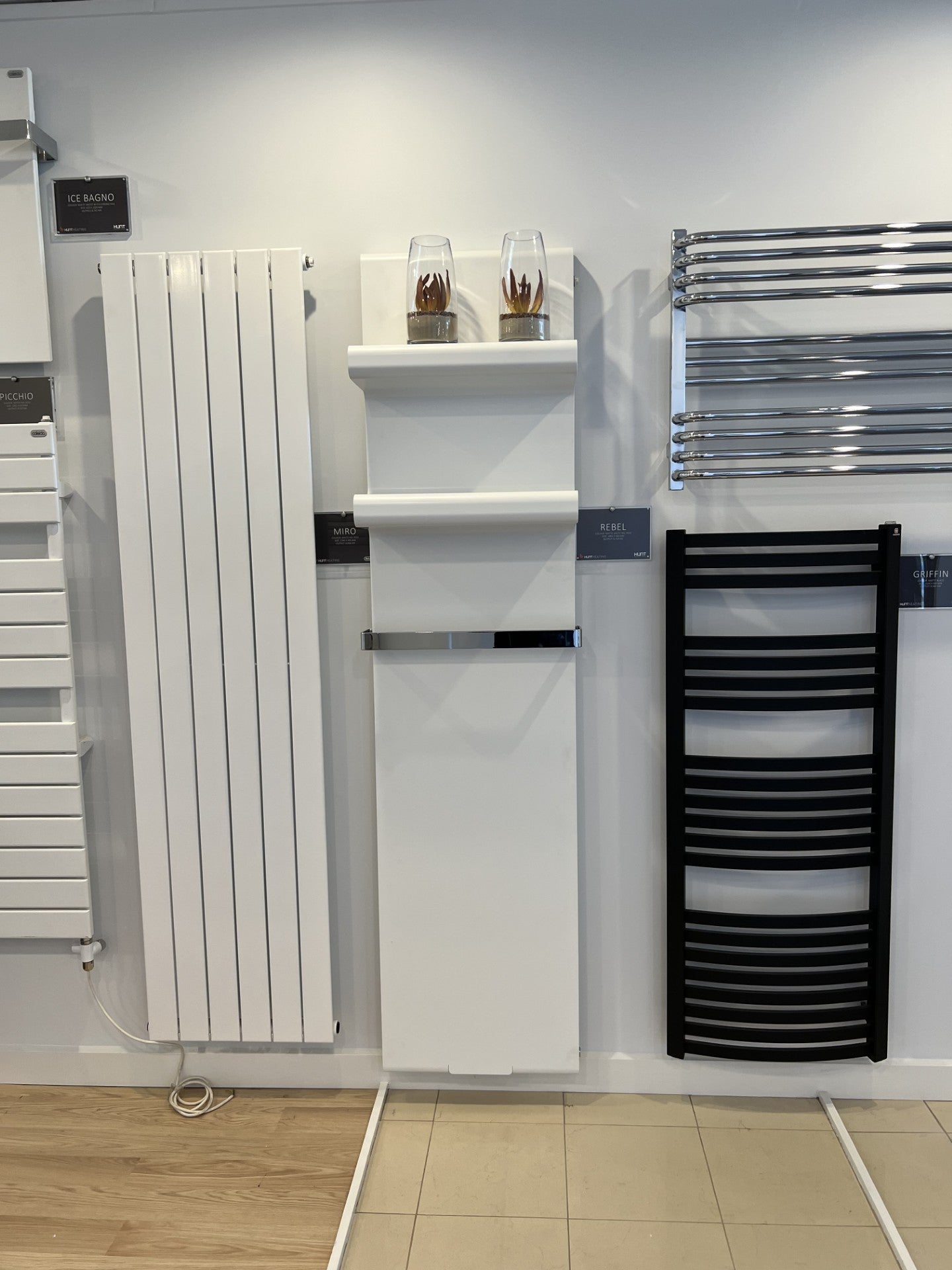 Hydronic heating designer panels