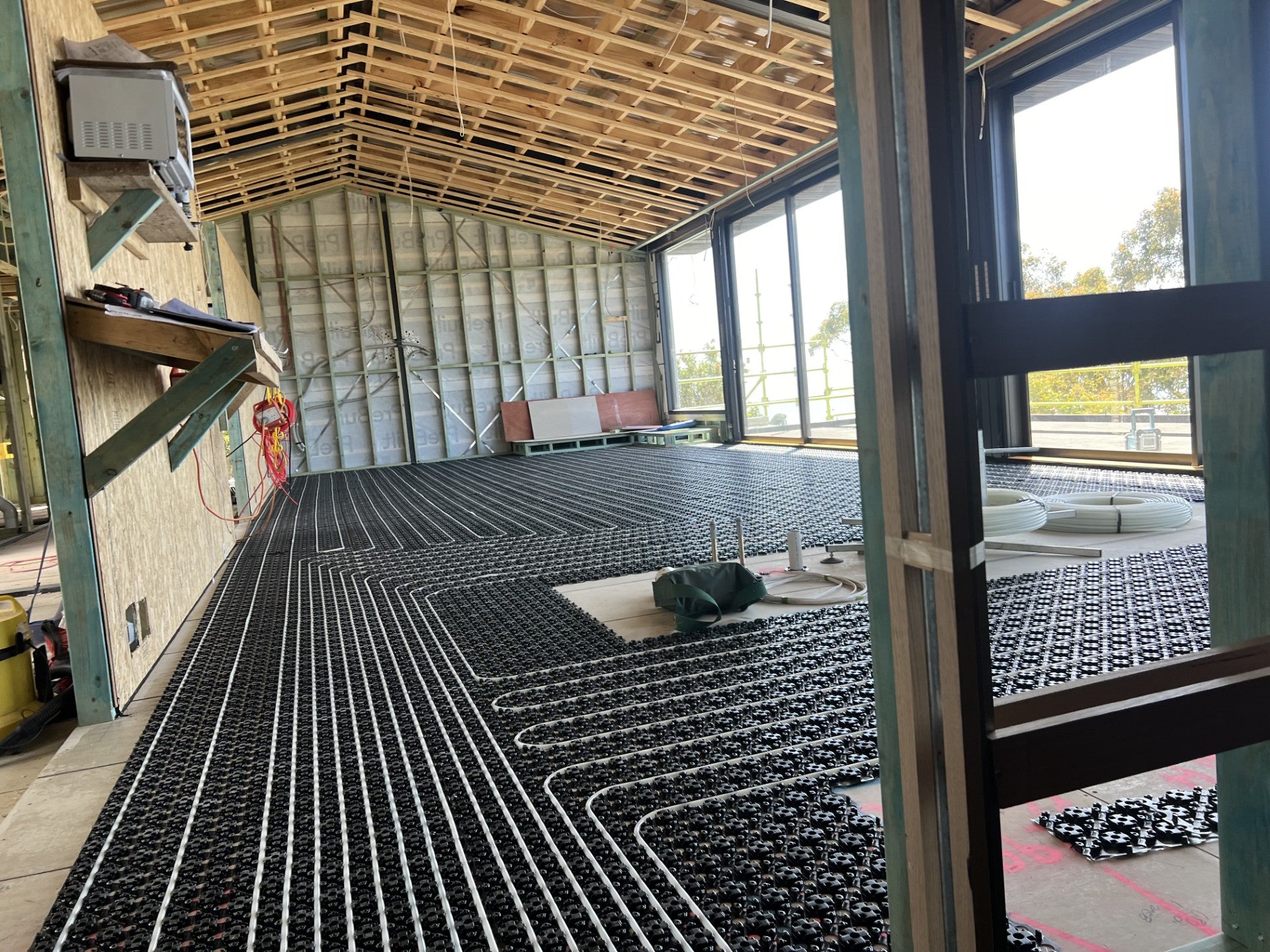 Uponor mini tech under floor hydronic heating system